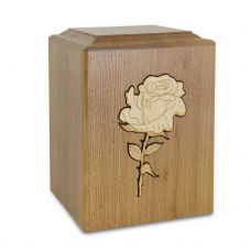 Golden Rose Wood Urn