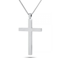 Large Cross Steel Keepsake Cremation Urn