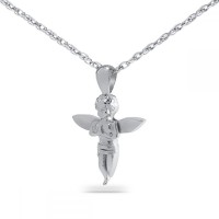 Angel Silver Pendant Keepsake Cremation Urn