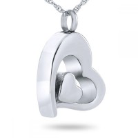 Love Lives Silver Cremation Chamber Pendant Necklace