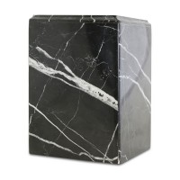 Nolan Black Stone Cremation Urn