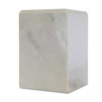 Nolan White Stone Cremation Urn