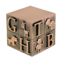 Precious Copper Infant Block Cremation Urn