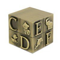 Precious Bronze Infant Block Cremation Urn