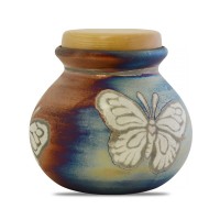 Butterfly Raku Keepsake Cremation Urn