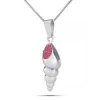 Red Stone Lagoon Seashell Jewelry Cremation Urn