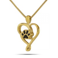 Connected Love Gold Steel Keepsake Cremation Urn