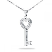 Key to Heaven Silver Keepsake Cremation Urn