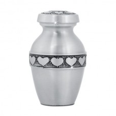 Hearts Ring Pewter Keepsake Cremation Urn