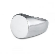Mens Cremation Silver Ring Keepsake Size - 10