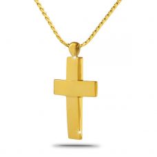 Everlasting Cross Gold Steel Keepsake