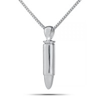 Bullet Pendant Steel Keepsake Cremation Urn