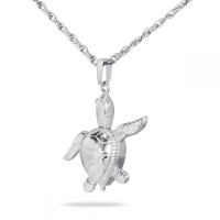 Turtle Steel Pendant Cremation Urn