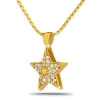 Star Bright Solid Gold Keepsake Cremation Urn