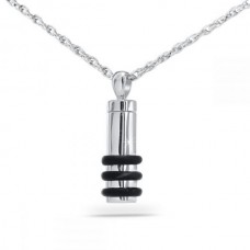 Cylinder Rings Keepsake Cremation Urn Stainless Steel