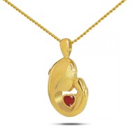 Mother's Love Gold Plated Steel Keepsake Cremation Urn