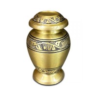 Pershing Brass Keepsake Cremation Urn