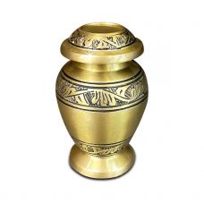 Pershing Brass Keepsake Urn