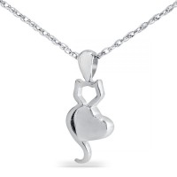 Kitty Love Steel Keepsake Cremation Urn