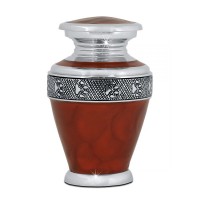 Deep Love Chrome Pet Cremation Urn