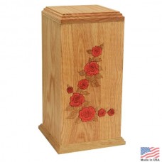 Blossom Embrace Oak Cremation Urn