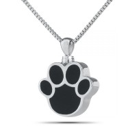 Paw Silver Keepsake Cremation Urn
