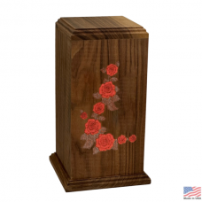 Blossom Embrace Walnut Cremation Urn