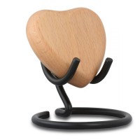 Light Wood Heart Keepsake Cremation Urn