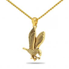 Honored Eagle Gold steel Pendant