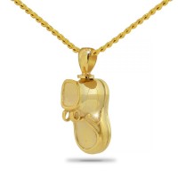 Infant Bootie Gold steel Keepsake Cremation Urn