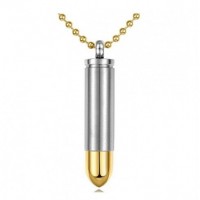 Gold Tipped Bullet Keepsake Cremation Urn