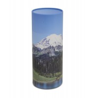 Mountains Cylinder Cremation Urn