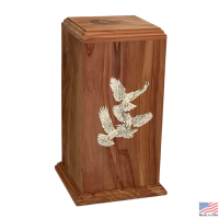 Serenity Doves Cedar Cremation Urn
