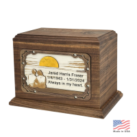 Sunset Wood Cremation Urn