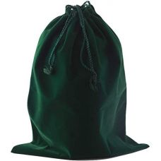 Green Velvet Bag Urn 13" x 16"