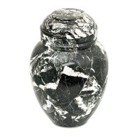 Vigil Black Stone Cremation Urn